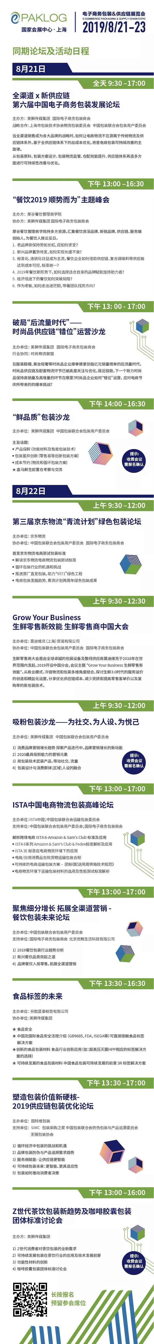 电商物流包装展同期活动日程