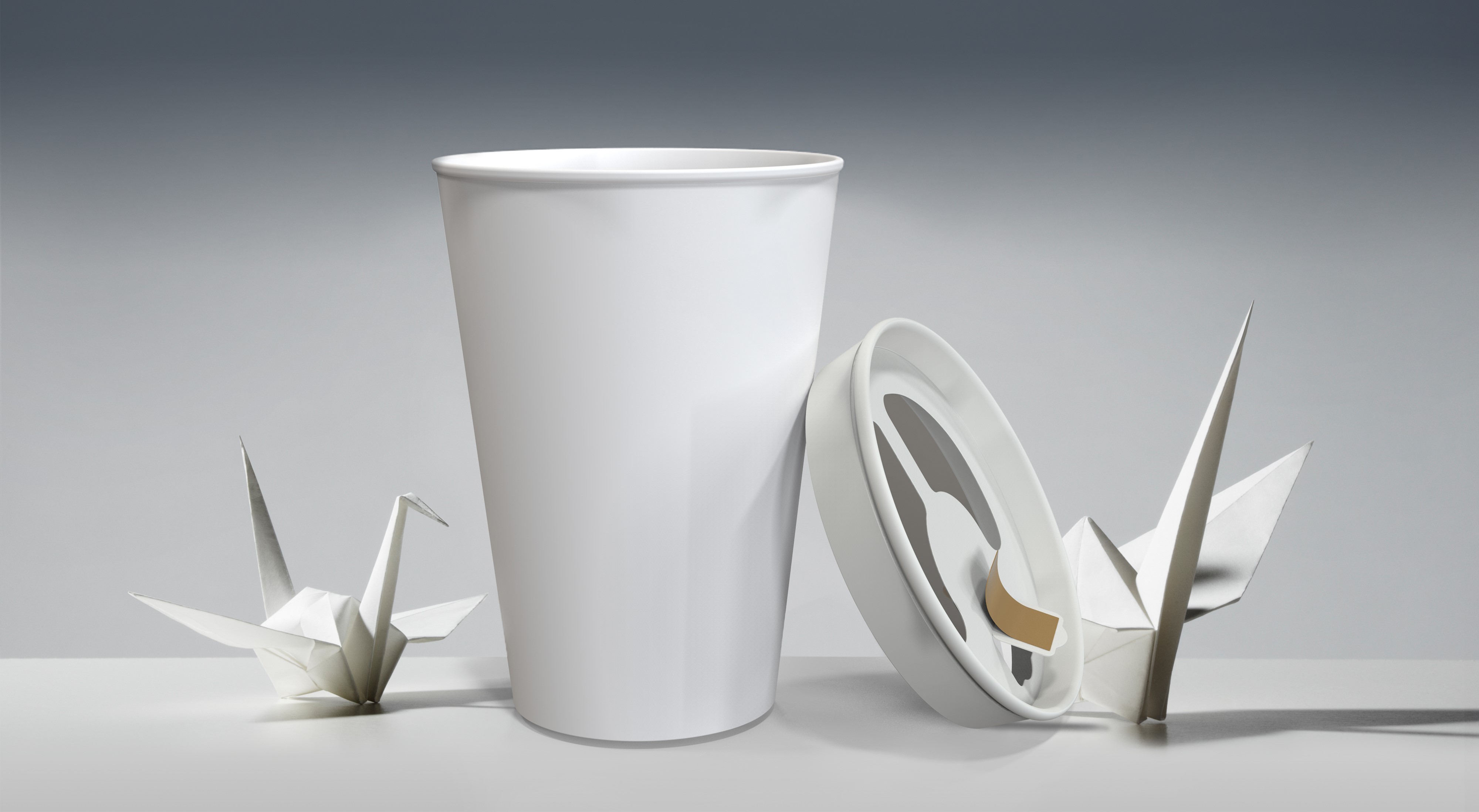The world's first Eco-friendly paper coffee cup lid was born