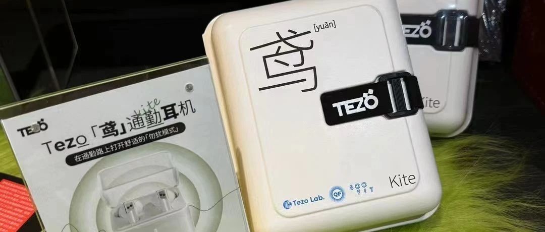 国货之光Tezo「鸢」通勤耳机的纸浆模塑包装